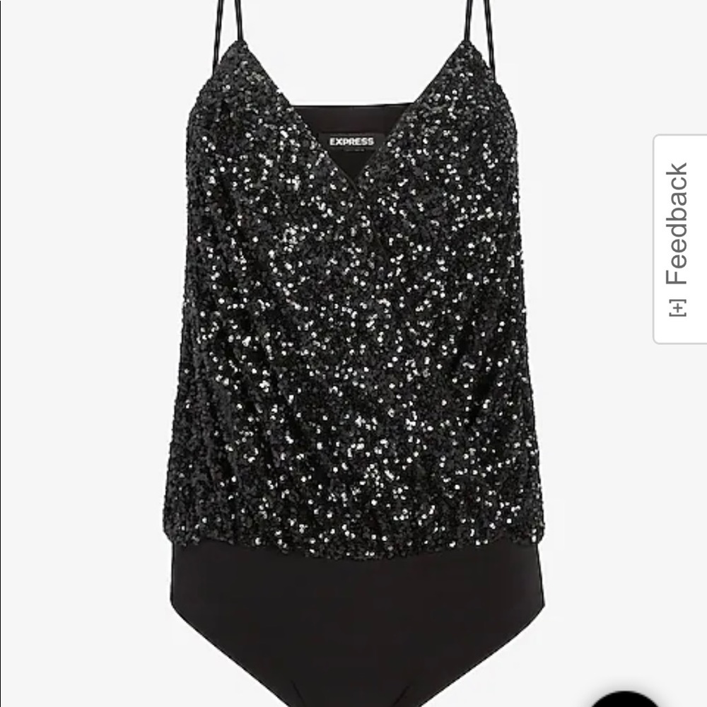 Express.  Sequin body suit.  Size small.  New with tags.